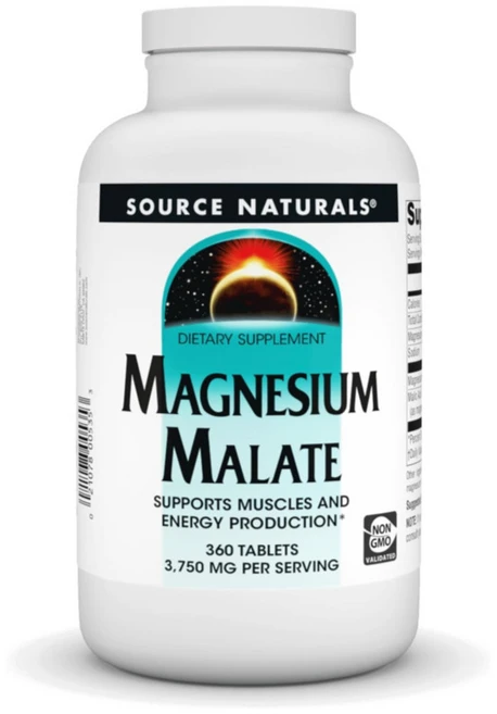 소스내츄럴스 마그네슘 말레이트 타블렛, 360정, 2개 - 쿠팡