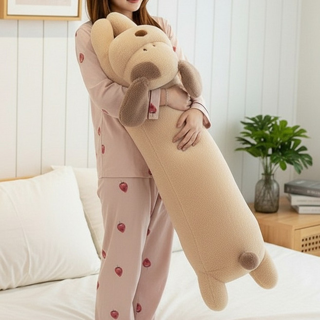 당일발송 대형 동물 바디필로우 고양이 강아지 토끼 롱쿠션 생일선물, b.강아지
