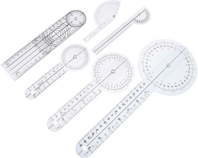 곤요메타 6피스세트/ 고니오메타 실습용 측각계 관절각도기, 1세트