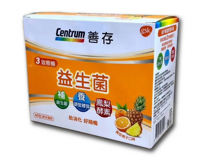 【善存】3效順暢益生菌粉末顆粒40包, 1個, 善存3效順暢益生菌粉末顆粒 40包/盒, 40份
