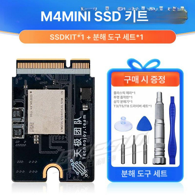 맥미니 Mac Mini 렌탈, M4칩 SSD-1TB, 1GB
