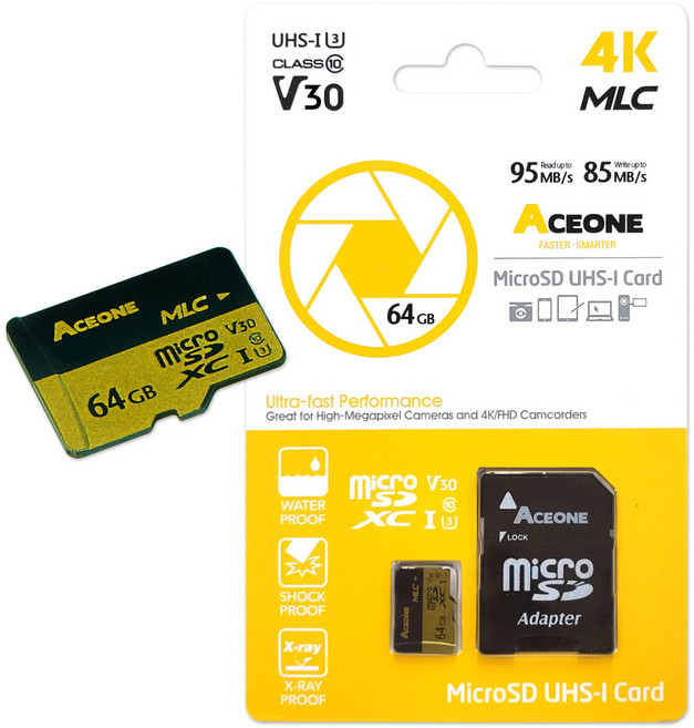 에이스원 PRO MLC 타입 마이크로SD 메모리카드 액션캠 캠코더 전용 블랙박스, 1개, 256GB