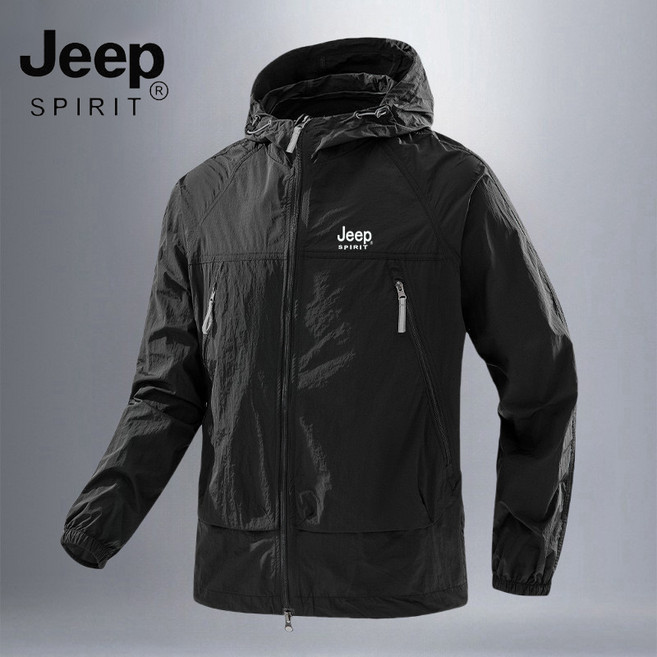 지프스피릿 여름 남성 냉감 후드 자외선 차단 바람막이 얇은 아우터 85816