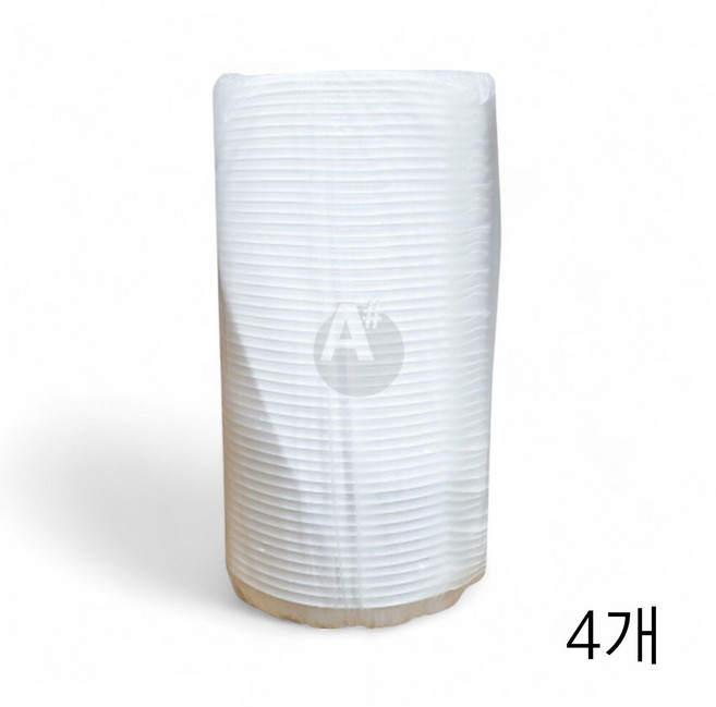 상진 타원형 찜용기 소 50입 X 4개 일회용용기, 1개
