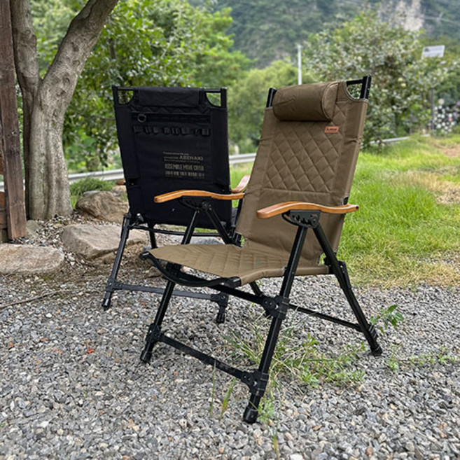 아베나키 어셈블 무브체어3 각도조절 릴렉스체어, 카키, 1개