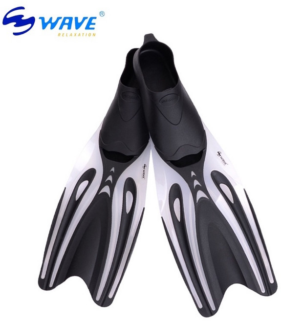 小島生活 潛水蛙鞋 浮潛 自由潛水 游泳 腳蹼 短蛙, 黑白,L（日規25-27）