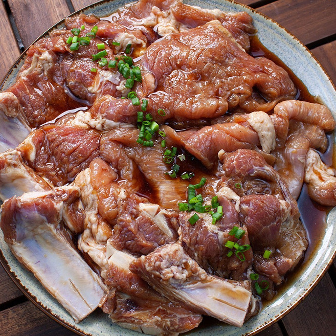 [목전지 아닌 진짜 갈비]수제 돼지갈비 양념 갈비 한돈 냉장, 1개, 1.7kg