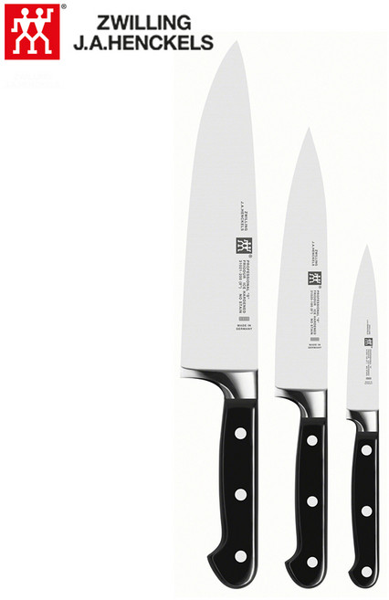 Zwilling Henckels 쌍둥이 헹켈 주방칼 프로페셔널 S 3종세트 독일직구 주방 칼 세트, 3종