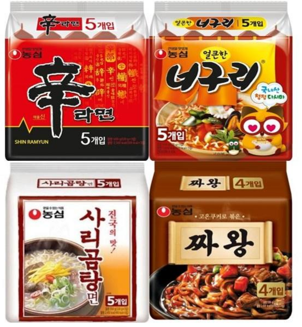 농심 신라면 + 너구리 + 사리곰탕 + 짜왕 번들, 1세트