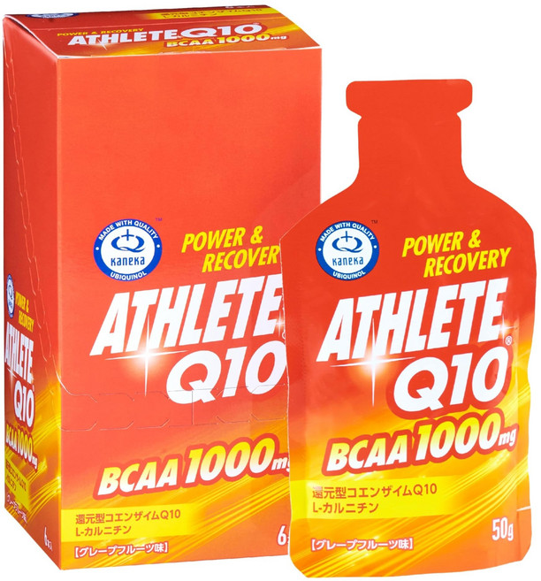 ATHLETE Q10 BCAA GEL(6개입) 카네카사제 환원형 코엔자임 Q10 사용