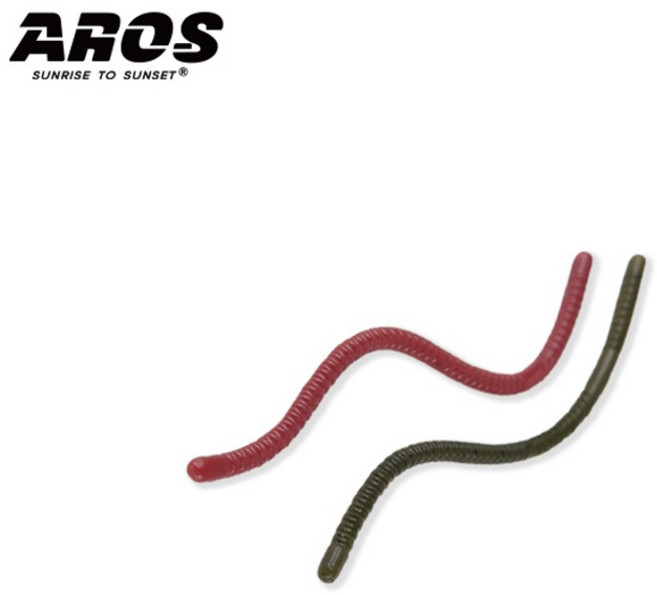 아로스 스키니온 4인치 배스웜 스트레이트웜, #02, 1개, 14g