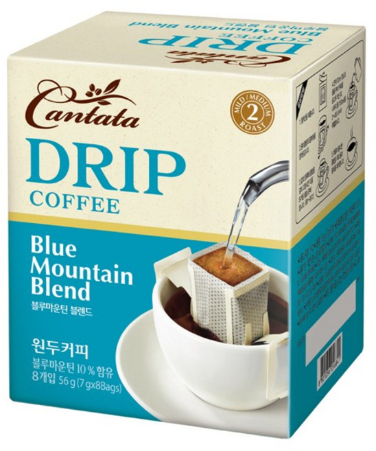 롯데 칸타타드립블루마운틴블랜드, 7g, 8개입, 1개