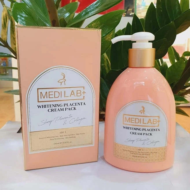 메디랩 화이트닝 플라센타 크림 팩 /290미리 /medilab/ 당일발송, 1개, 290ml - 쿠팡
