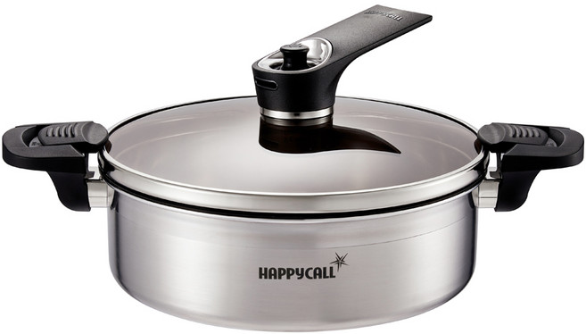 해피콜 진공 UP 통3중 IH 스테인리스 전골냄비 24cm, 1개