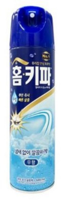 홈키파 에어졸 무향 모기 파리 살충제, 500ml, 16개
