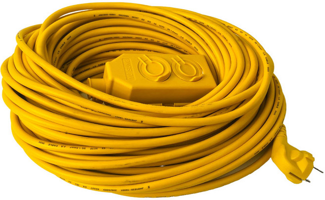 앙플러스 코드 연장 안전커버 멀티탭 2구, 48m, 1개