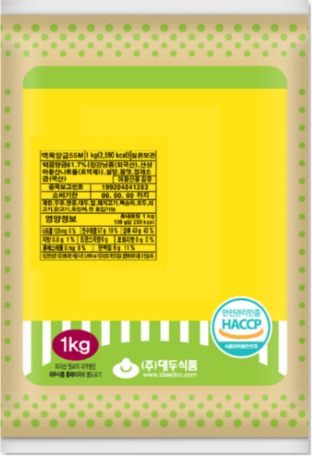 질좋은 백옥 앙금 1kg, 1개