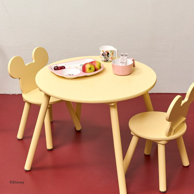 모던하우스 천호점 가구 디즈니 테이블 세트 버터옐로우 FD0124003, 옐로우