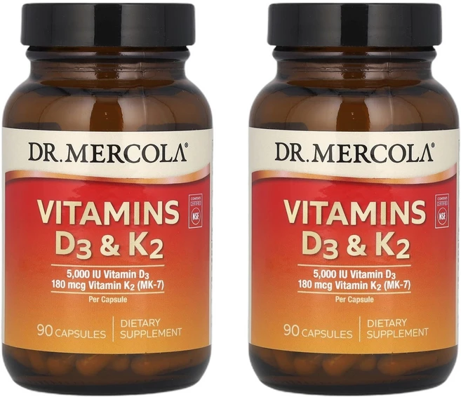 닥터머콜라 비타민D VITAMIN 비타민D3 & K2 캡슐 90정 1+1, 2개 - 쿠팡