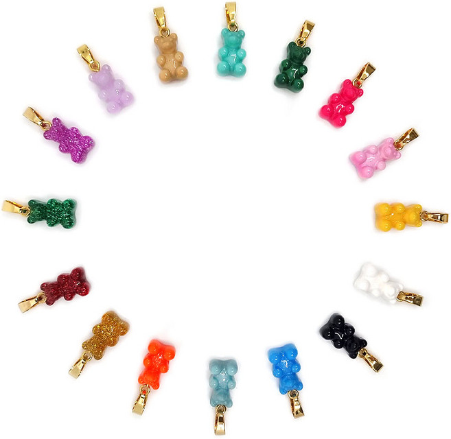 크리스탈헤이즈 펜던트 골드 하리보 곰돌이 펜던트 노스텔지아 펜던트