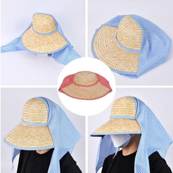 일모자 농사용모자 밭일 농모 농부 작업 밀짚 모자