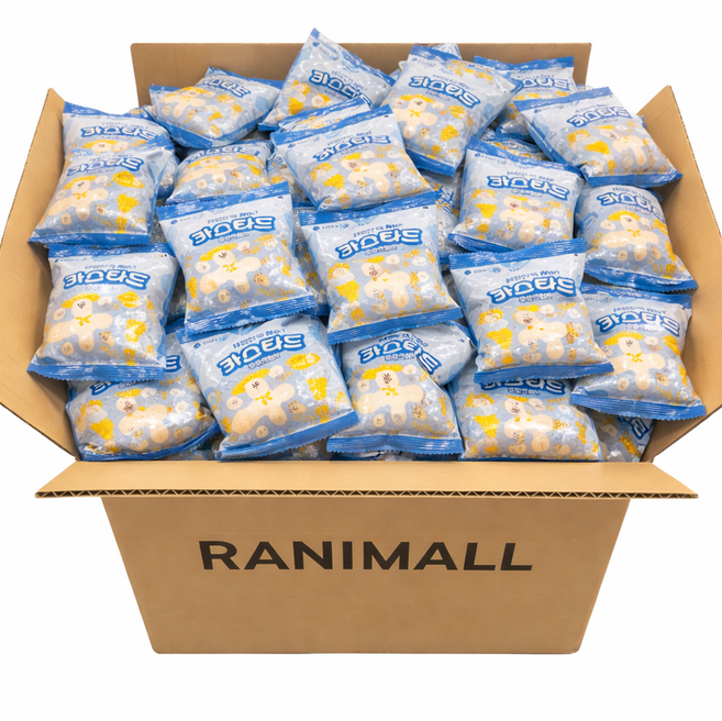 카스타드 쌀 우유크림맛 대용량 30개 개별포장 부드러운 간식 사무실 탕비실 어린이 간식, 900g