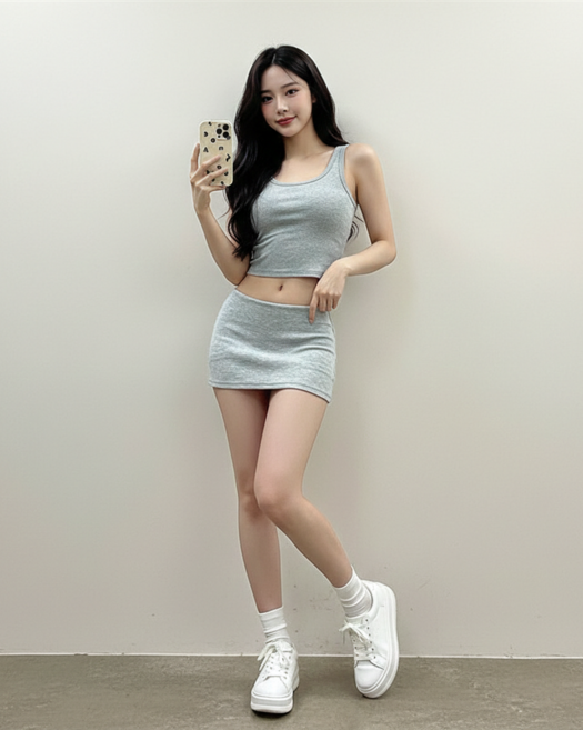 holssi 섹시 로우라이즈 슬림핏 미니스커트 스판 타이트 밴딩 초미니 치마 y2k