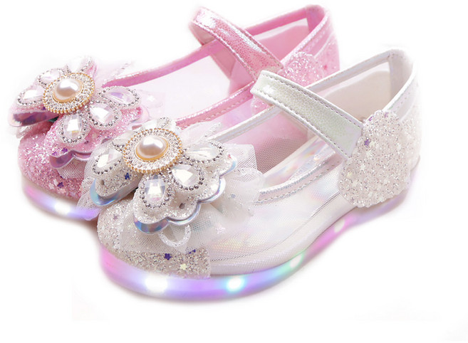 풋풋 레이스 달의 요정 LED 망사구두샌들 라이팅샌들 라이팅구두 여아불빛구두 아동여름샌들 여아LED샌들 LED신발 LED슈즈 어린이샌들 키즈샌들