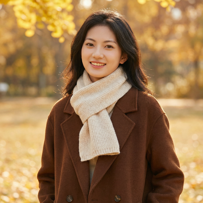 R Succeed I 여성 겨울 에 베이직 패션 머플러 데일리 따뜻한 목도리