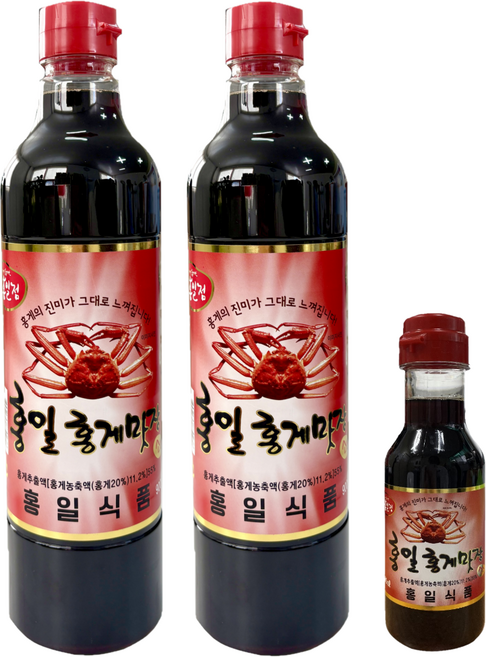 홍일식품 홍게간장 홍게맛장소스 [200ml 증정], 900ml, 2개