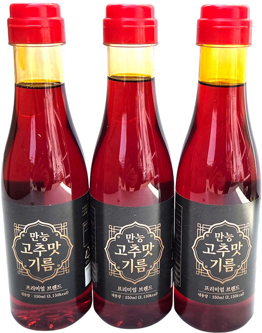 새마원 소담 만능 고추맛기름 고추 씨 기름, 3개, 350ml