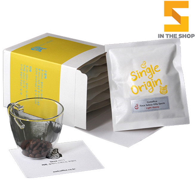 핸드드립 커피 드립백 싱글 코스타리카 9팩 블렌딩 당일로스팅 선물세트, 15g, 1개