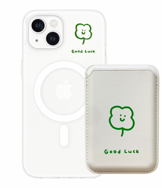 아이폰 맥세이프 케이스 캐릭터 카드수납 홀더 2장 세트