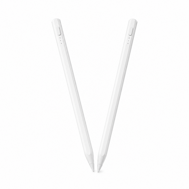 AWMVS 觸控電容筆，適用於iPad、安卓及iPhone手機平板，繪畫手寫筆, 1個, 白