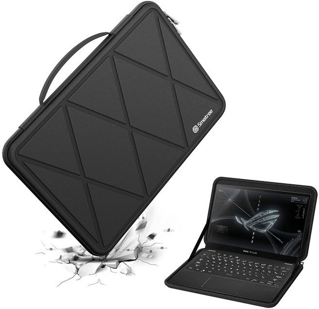14인치 ASUS ROG Zephyrus G14 2025/2024/2023/2022 노트북 가방(X8253)에 호환되는 Smatree 하드 EVA 보호 슬리브 케이스, Black-For ASUS 13.4 inch (X803, For ASUS 13.4 inch (X8031)