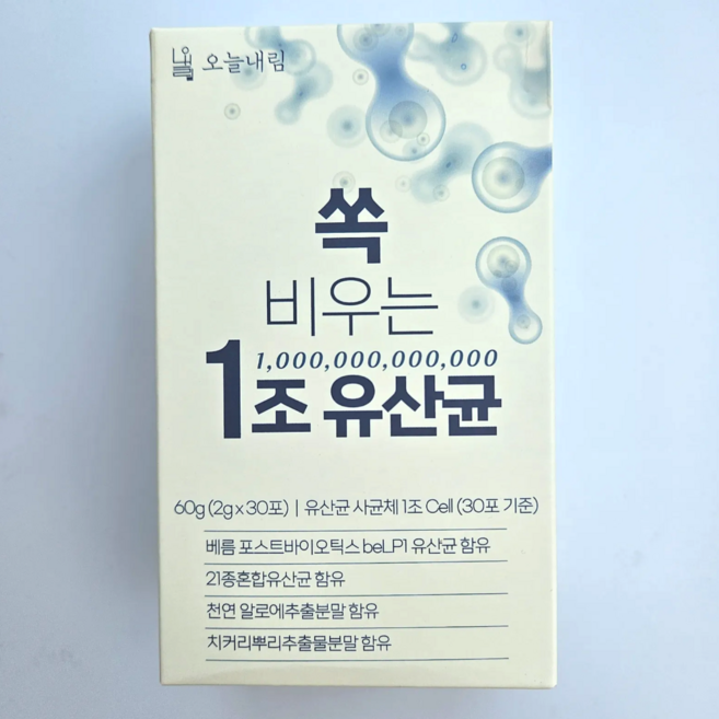 1조유산균 쏙 비우는 21종홍합유산균함유 30포, 3개