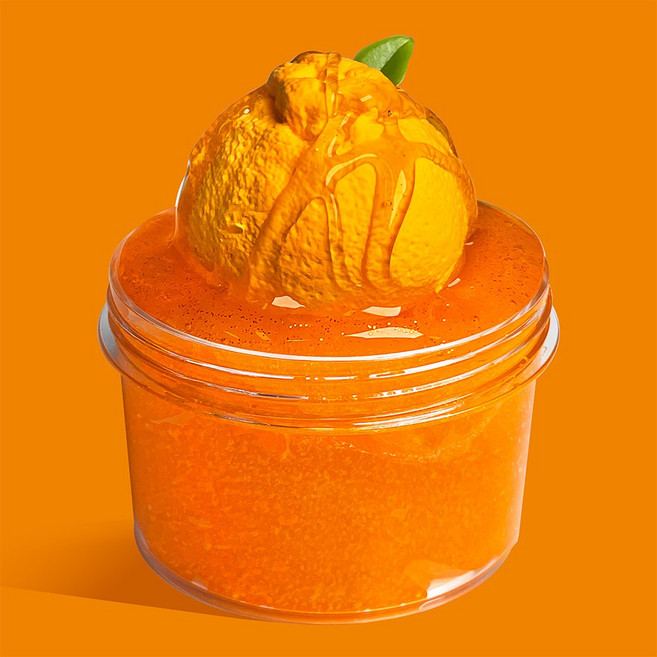 젤시스 한라봉샤베트 샤베트 점토슬라임 수제슬라임 안전한재료 스트레스해소 폭닥샤르륵