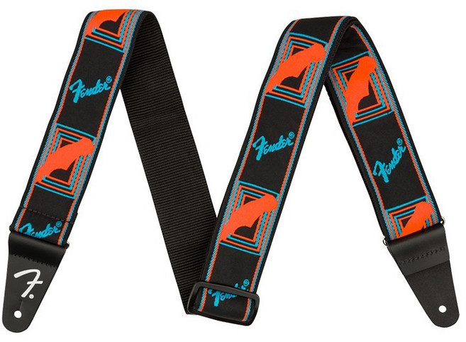 펜더 FENDER NEON MONOGRAMMED STRAP, 1개