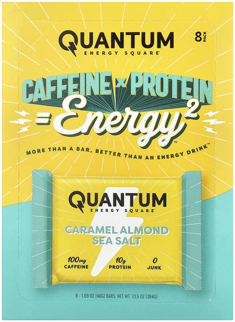 지금 곧 품절됩니다 Quantum Energy Square 캐러멜 아몬드 바다 소금 에너지바 8개 각 48g(1.69oz) 서둘러주시면 감사하겠습니다, QuantumEnergySquare캐러멜아몬드바다소금에 - 쿠팡