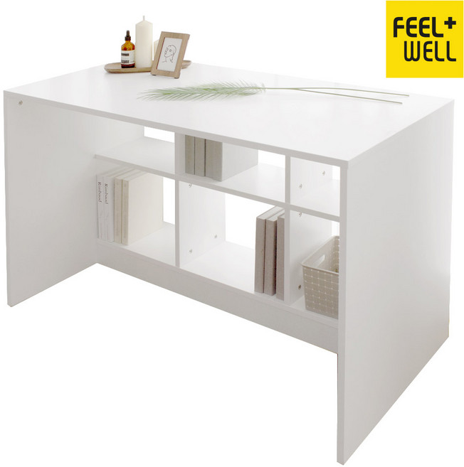DK8462 테미스 공간활용 수납 책상 1200 x 600 DVX, 화이트