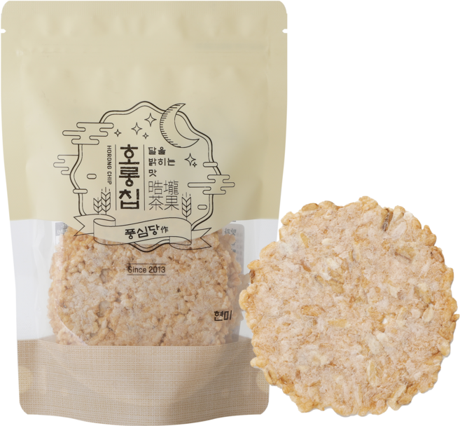 풍심당 호롱칩 현미 누룽지칩, 1개, 100g