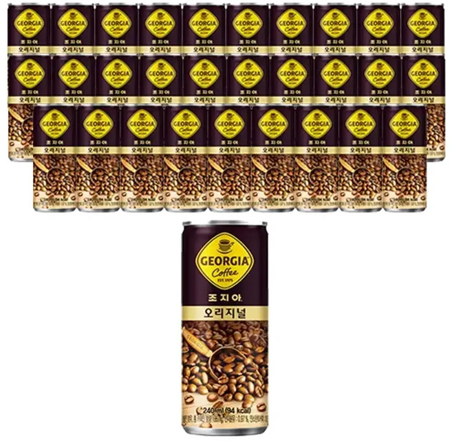 조지아 오리지널 커피음료, 240ml, 30개