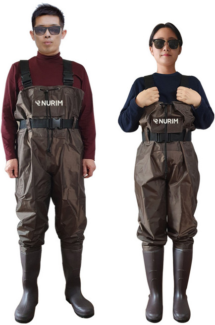 나일론 고급형 가슴장화 남여공용 낚시 갯벌 해루질, 285