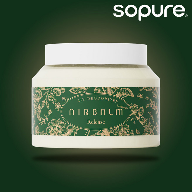 소퓨어 에어밤 강력 고체 탈취제 대용량 화장실 욕실 하수구 담배냄새 홀애비 옷장 냄새제거, 에어밤 릴리스, 1개, 350g