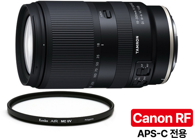 [지금사면 무상보증 3년] 탐론 18-300mm F/3.5-6.3 Di III-A VC VXD B061R 캐논 RF마운트+겐코 AIR MCUV 67mm