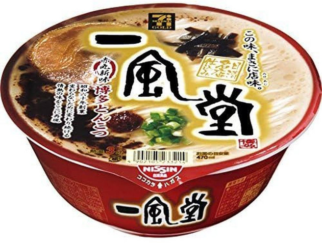 잇푸도 아카마루 시니미 하카타 돈코츠 126g x 6팩, 사이즈, 6개