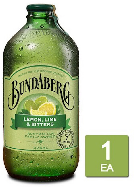 분다버그 레몬라임앤비터스 탄산음료, 375ml, 3개