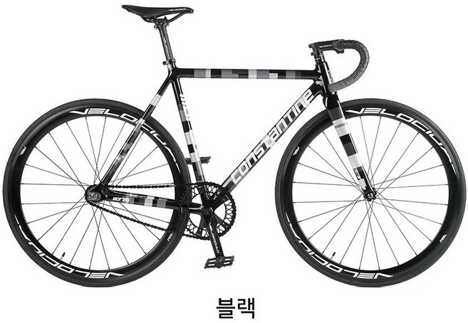 2025 콘스탄틴 드래그 픽시 오일슬릭 블랙 블루 자전거 완성차 조립 출고, 1개, 47cm