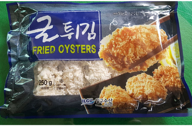 쿡북 통영 수제 굴튀김 3팩(30EA) 750g 굴까스/무료배송, 3개, 250g