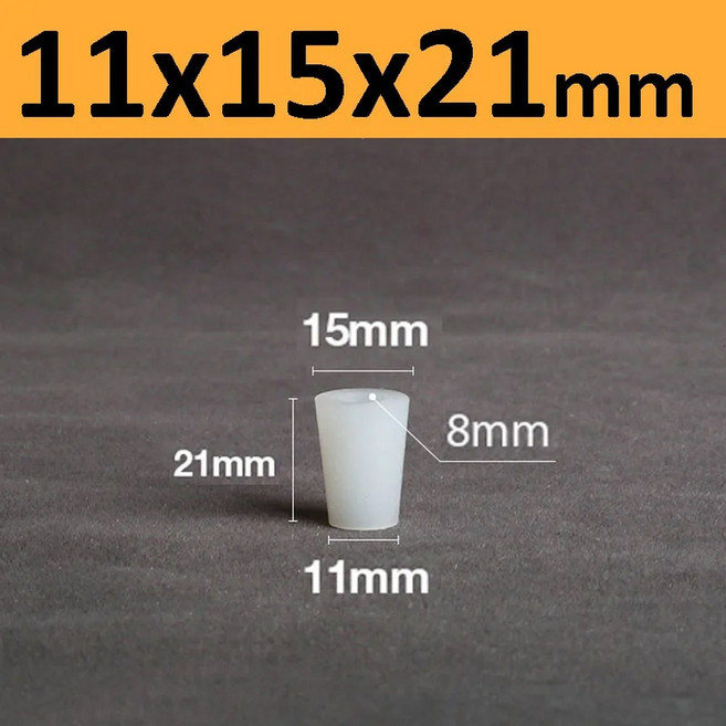 5PCS 밸브 발효 구멍이있는 STOPPERS 실리콘 에어 버블 배기 WINE 플러그 8MM 고무, 1Pc, 11x15x21mm, 1개